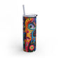 Psychedelic Visions Maars Maker Skinny Matte Tumbler, 20oz (PY)