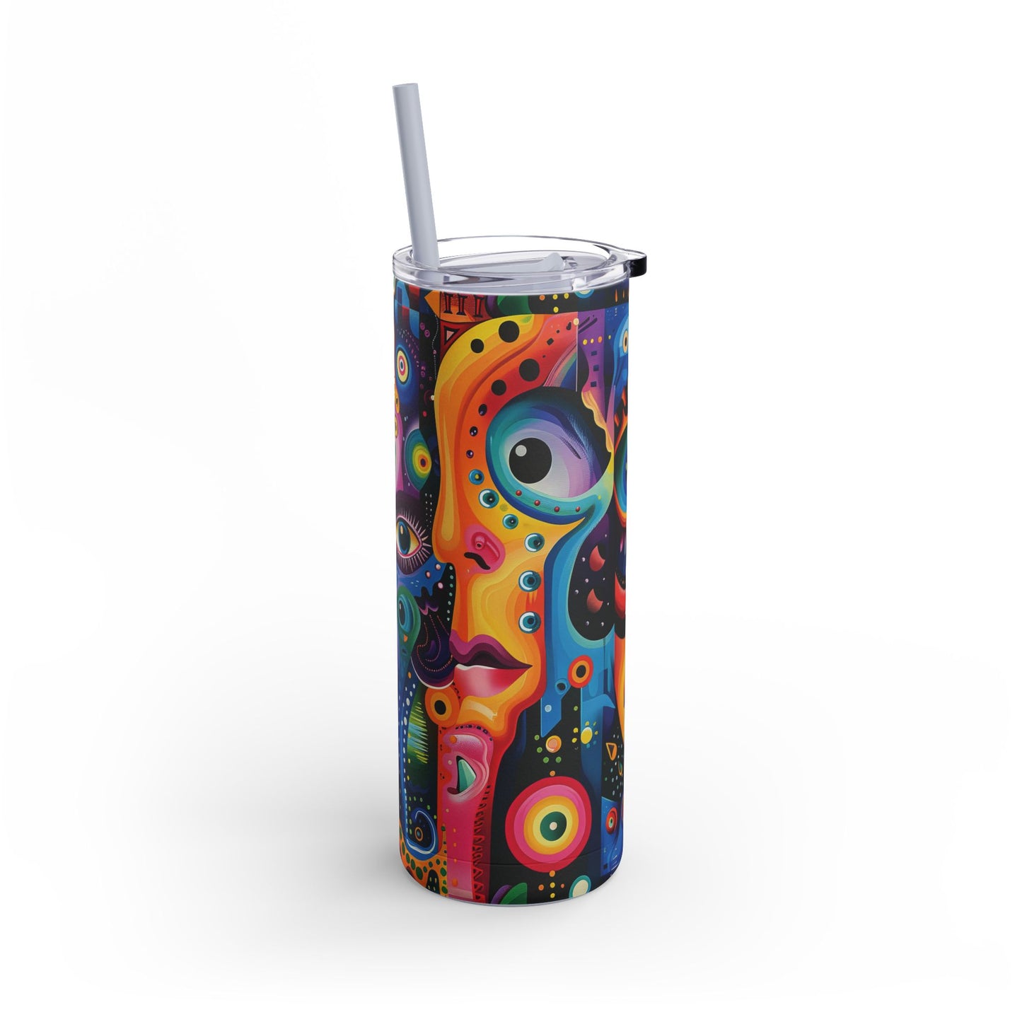 Psychedelic Visions Maars Maker Skinny Matte Tumbler, 20oz (PY)