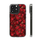 Velvet Petal Noir Floral Petal Clear Impact-Resistant iPhone and Samsung Case.