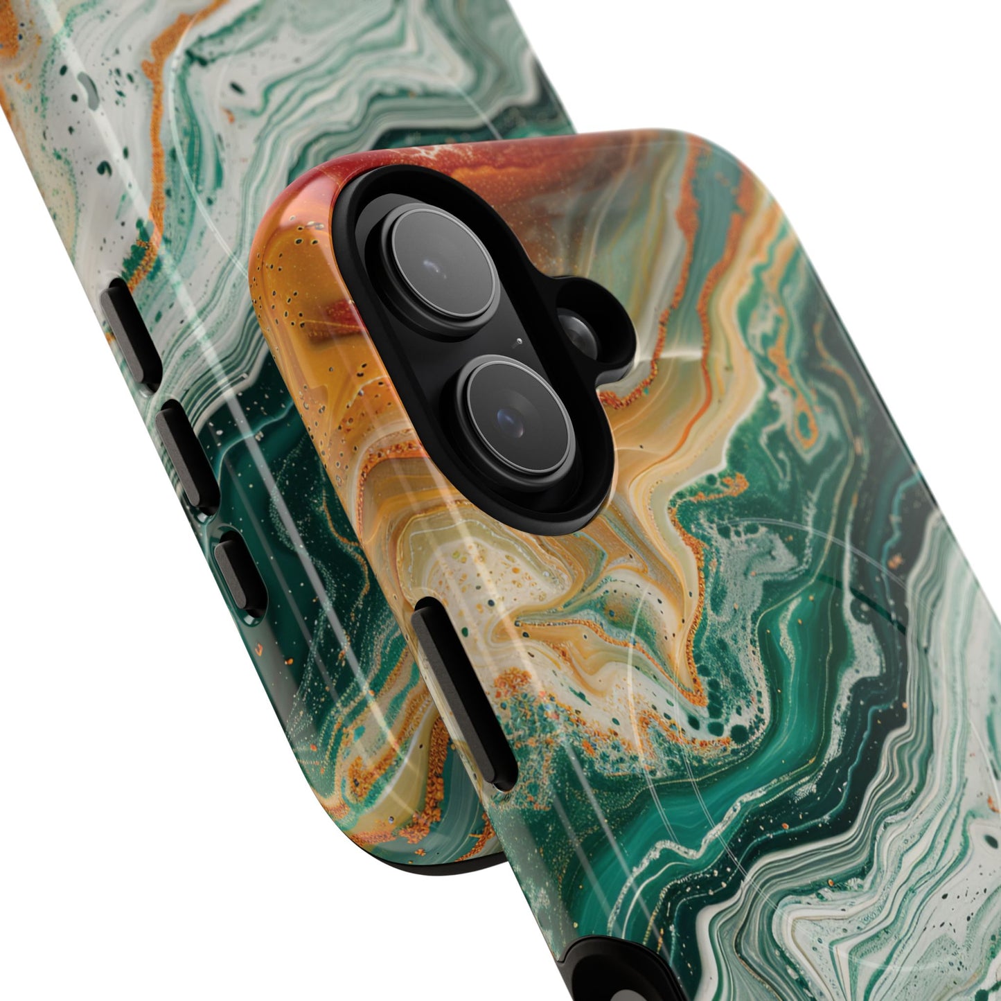 Stylish Tough Acrylic Magnetic iPhone Cases for Everyday Protection, Marble Design, Unique Gifts for Tech Lovers, Holiday Essentials