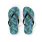 Blue Tropical Bliss Flip Flops