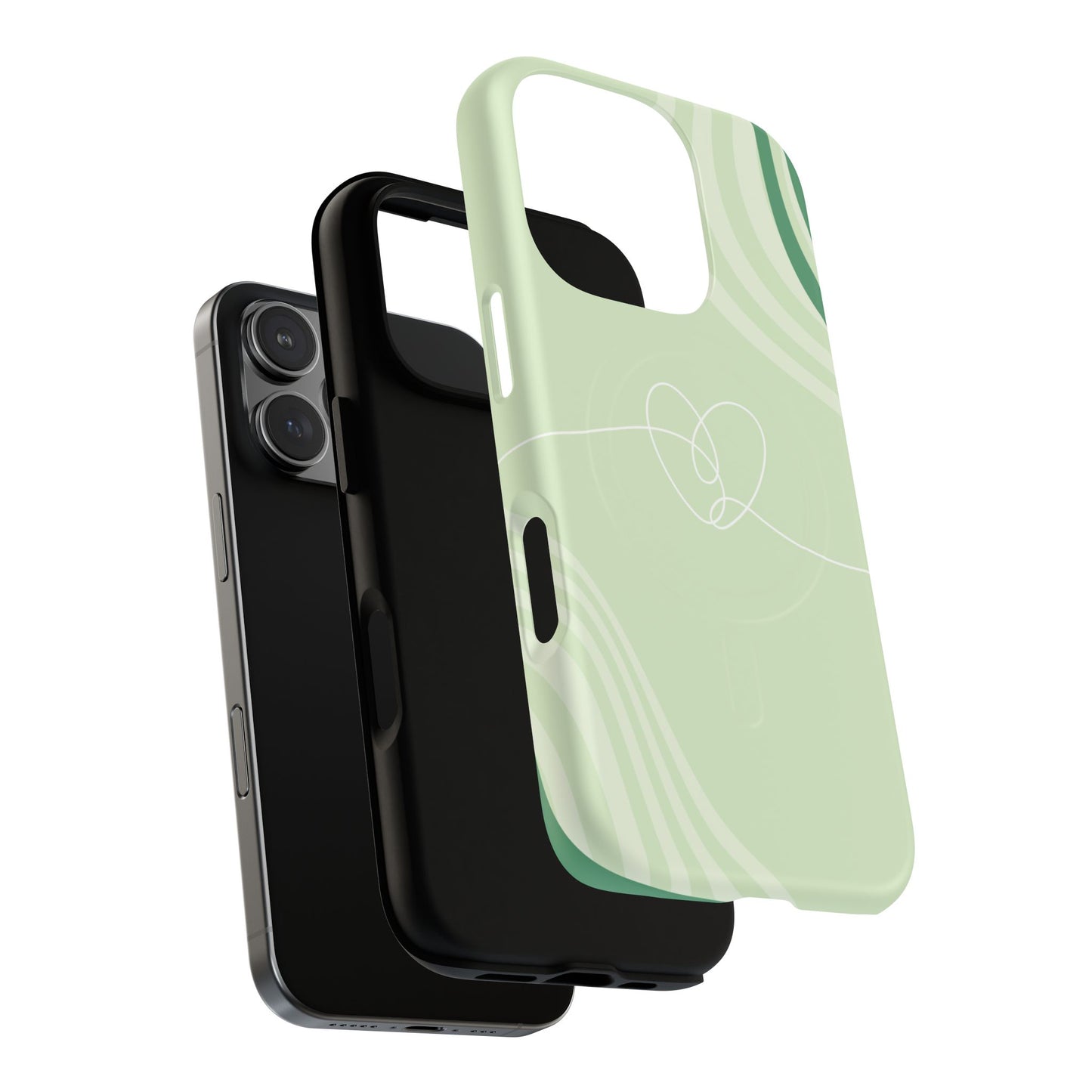 Loving Lines Tough iPhone Magnetic Cases, Eco-Friendly Gift, Birthday Present, iPhone 14, iPhone 15, iPhone 16, Pro, Pro Max, Plus MagSafe Protection Case.