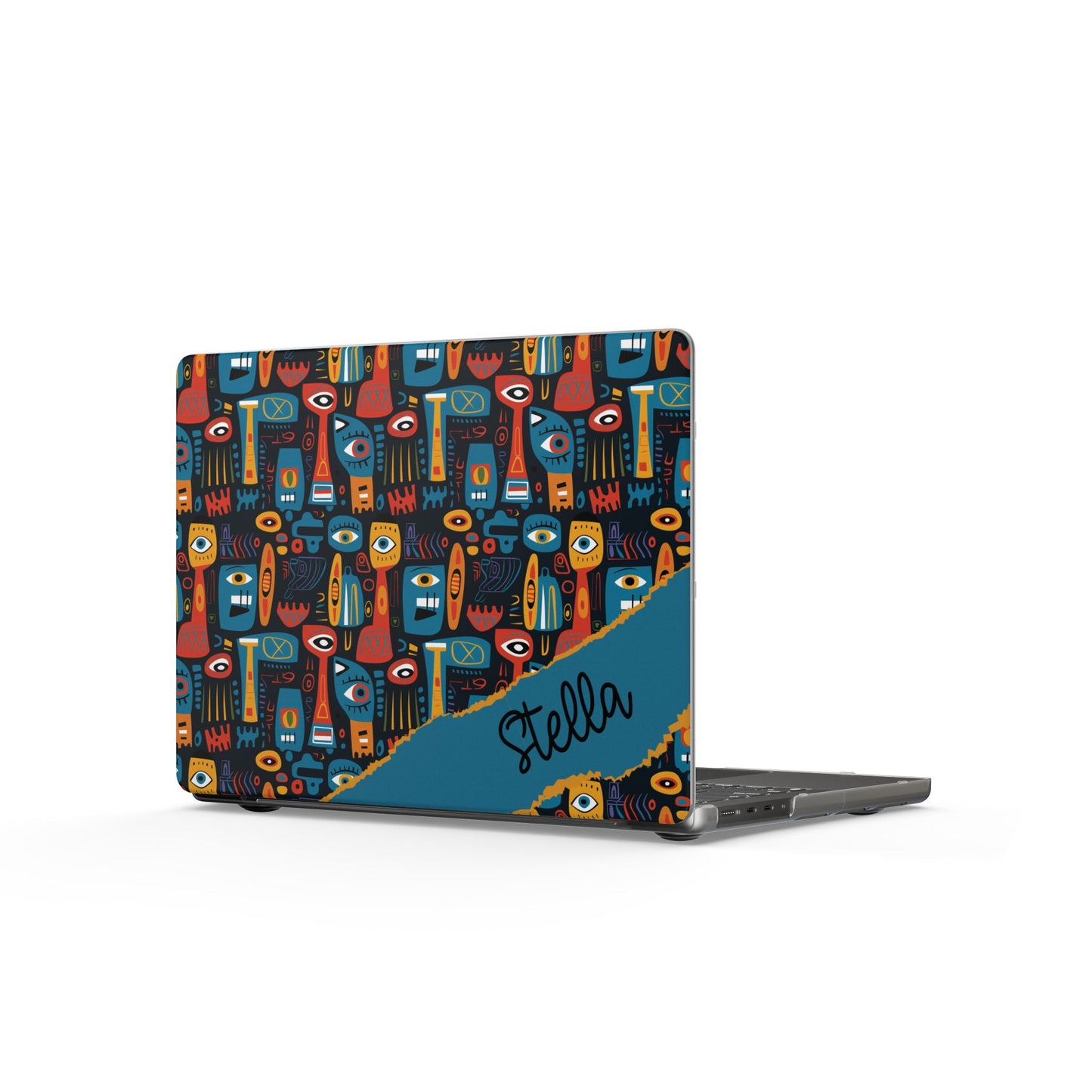 Personalized Abstract Faces Colorful Abstract Totem Matte MacBook Case