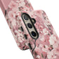 Personalized Cherry Blossom Tough Phone Case — Pink Floral Protective Case for Samsung & Google