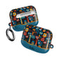 Personalized Abstract Eye Pattern AirPod Case — Colorful Tribal Graphic with Custom Text/Name