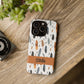 Personalized Whispering Feathers Samsung, Google Pixel and iPhone Case, Custom Name Case.