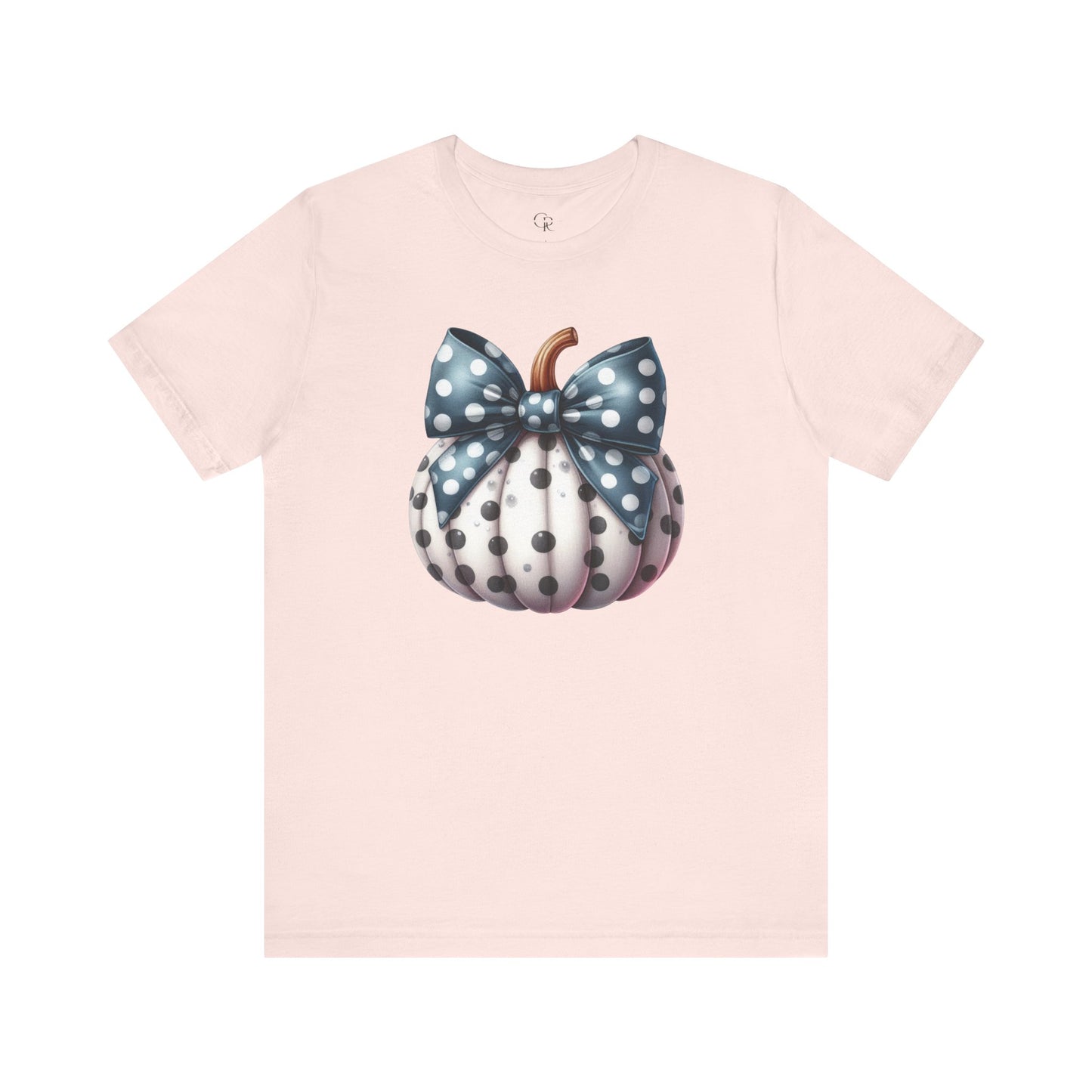 Polka Dot Pumpkin Charm Unisex Jersey Short Sleeve Tee