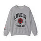 Love is ... Valentines Unisex Heavy Blend™ Crewneck Sweatshirt.