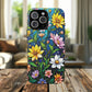 Flower Garden Stained Glass Phone Case, Tough Magnetic Cases, Floral Phone Cover, Durable Phone Accessories, Spring Gift, Birthday Present
