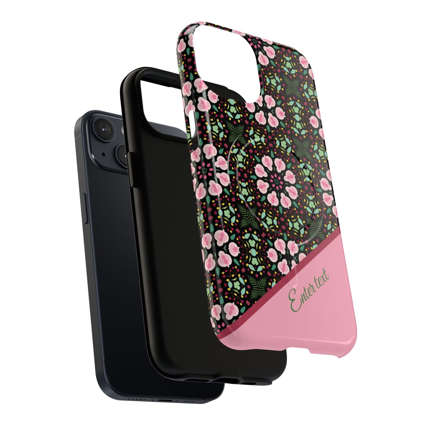 Personalized Twilight Petal Tapestry Floral Tough Magnetic MagSafe® iPhone Case, Durable iPhone Protector, Unique Gift for Her, Stylish Tech Accessories.