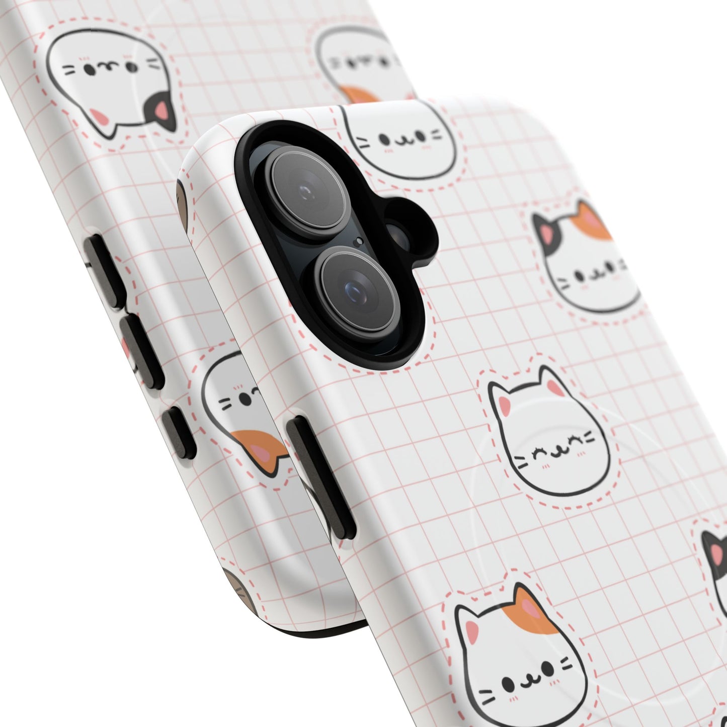 Cute Cat Tough Magnetic Case, iPhone Cover, Cat Lover Gift, Cute Cat Accessories, Pet-Themed iPhone Case