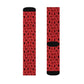 Winter Wonderland Red Sublimation Socks - High-Quality Comfort with Stylish Sublimated Print