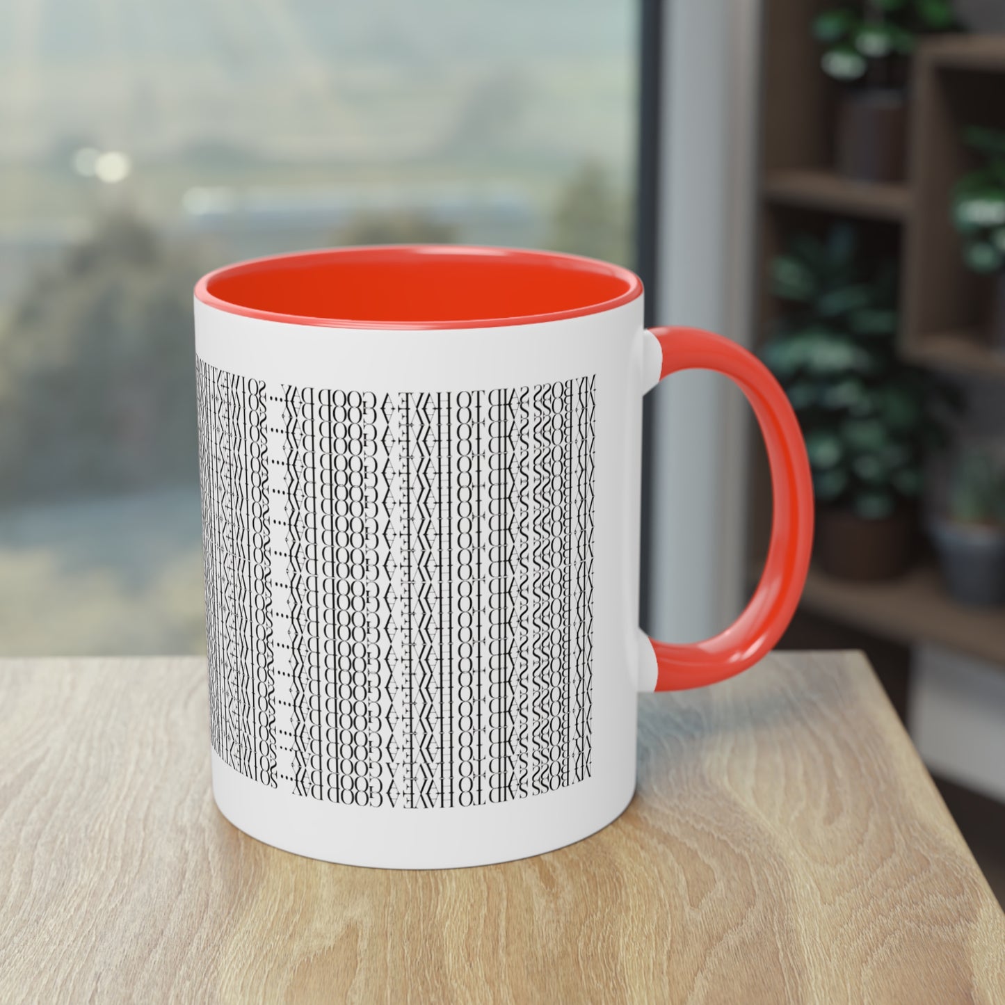 Two Tone Funny Hidden Message Mug - “My Boss said to have a good day… so I went home.”- Viral Optical Illusion Mug - Secret Sarcastic Work Message - Dishwasher Safe, Unique Gifts for Coffee Lovers, Home & Office Decor, Holiday Present.