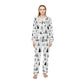 Winter Whisper Women's Satin Pajamas (AOP)