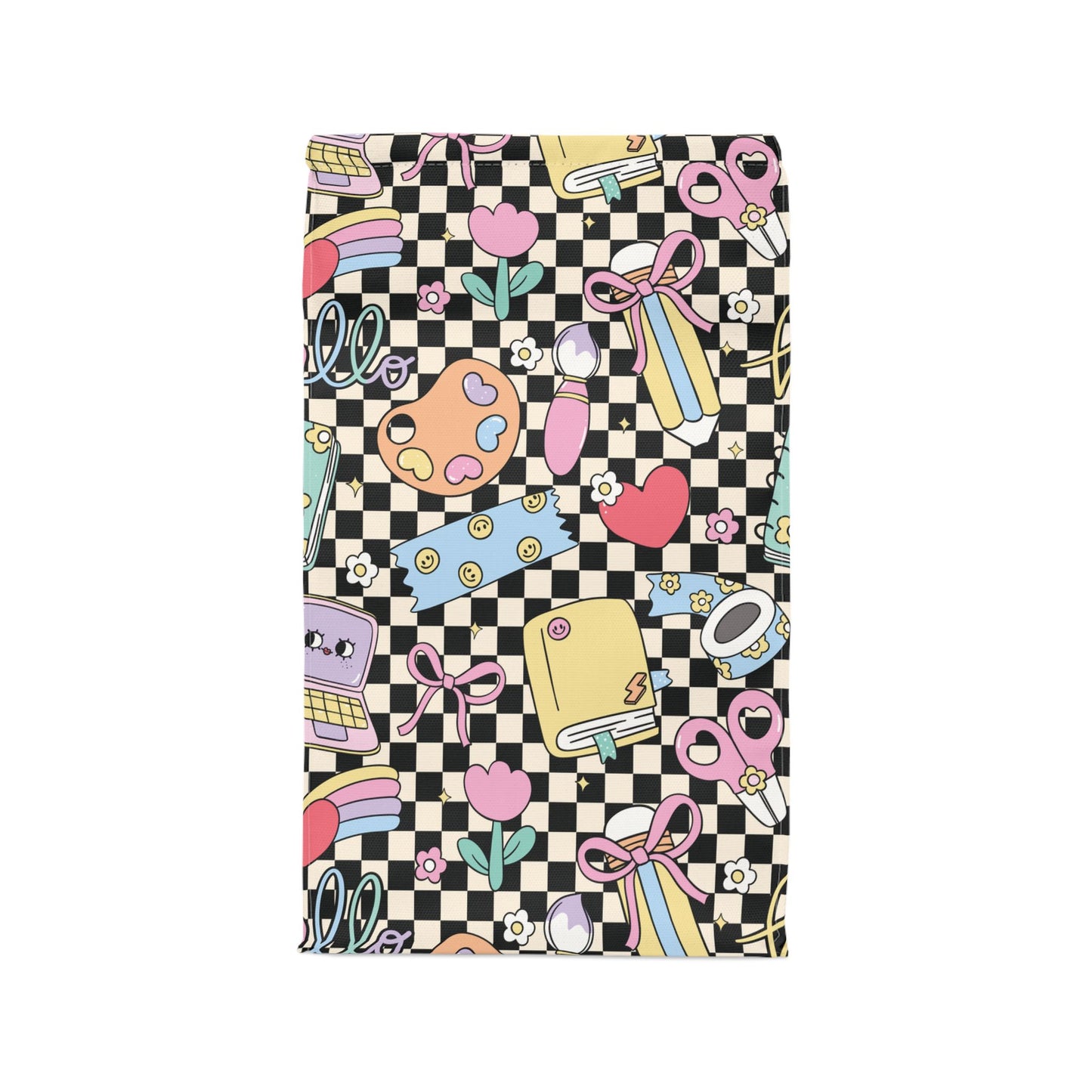 Custom Black Doodle Daydream Composition Book Inspired Stylish Polyester Lunch Box for Kids - Perfect for School, Picnics, or Snacks | Personalized ABC Design, Back to School, Family [...]