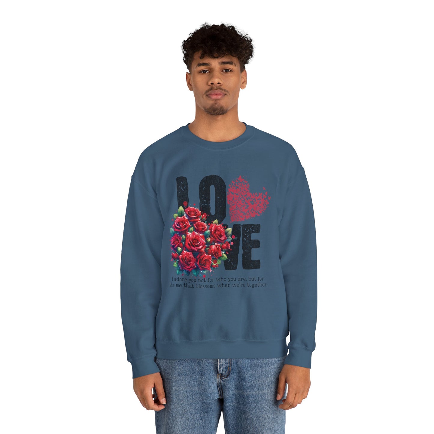 LOVE Always Unisex Heavy Gildan Blend™ Crewneck Sweatshirt.