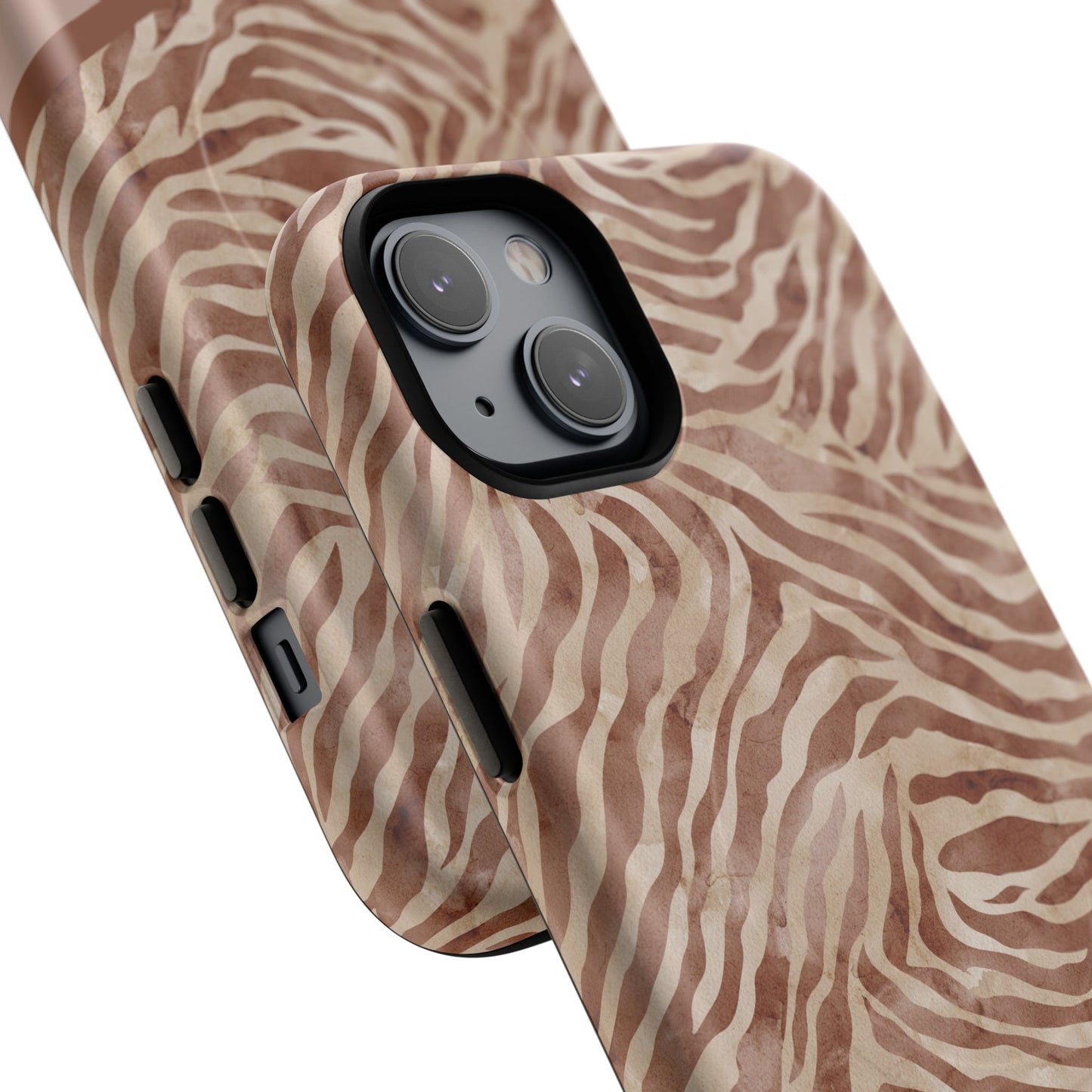 Personalized Zebra Print - Tough MagSafe® Magnetic Cases for Stylish Protection, Gifts for Wildlife Lovers, Trendy Accessories iPhone® 13, 14, iPhone 15, iPhone 16, iPhone 17, Pro, Pro Max, Plus Cases.