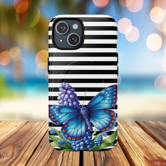 Midnight Bloom Tough iPhone Magnetic Cases - Floral, Stylish iPhone Cover, Gift for Her, Custom Mobile Case, Trendy iPhone Accessories