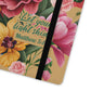 Floral Scripture Flip Case — "Let Your Light Shine" Wallet Phone Cover (Matthew 5:16)