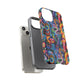 Psychedelic Visions Colorful Art iPhone Case - Tough Cases with Vibrant Abstract Design