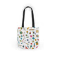 Personalized Classroom Couture Composition Book Inspired Canvas Tote Bag with Colorful Straps, Cute School Bag, Eco-Friendly Tote, Back to School Shopping Bag, Teacher Gift Idea
