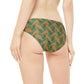 Brown Tropical Bliss Loop Tie Side Bikini Bottom (AOP)