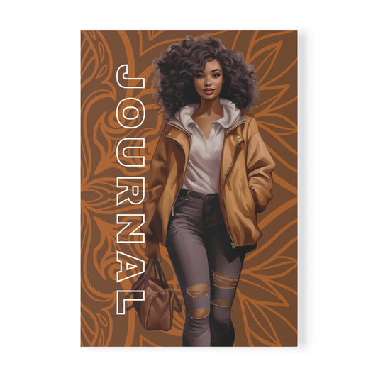 Chic A5 Notebook, Stylish Journal for Inspiration, Perfect for Writing, Gift for Her, Embrace the Journey, Motivational Notebook, [...]