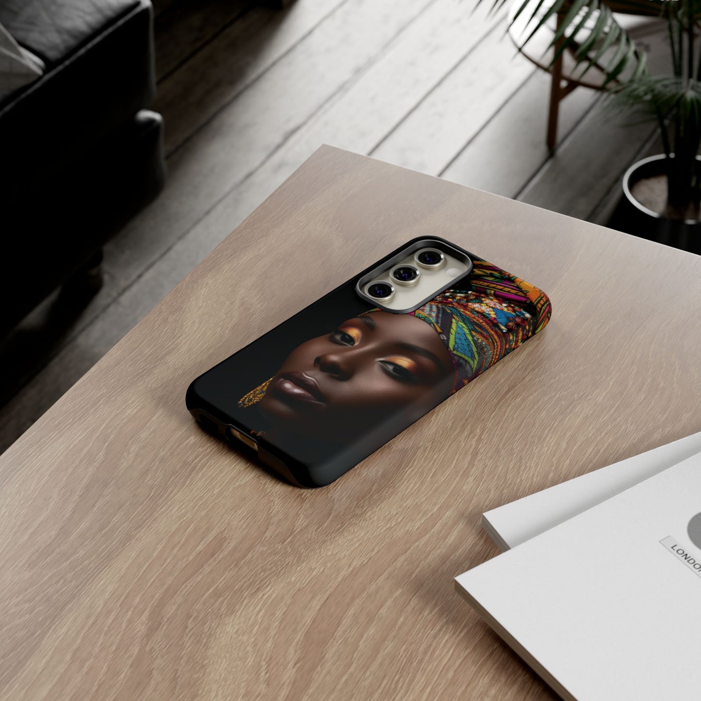 Regal Reflections: African Majesty Tough Google Pixel, iPhone and Samsung Cases.