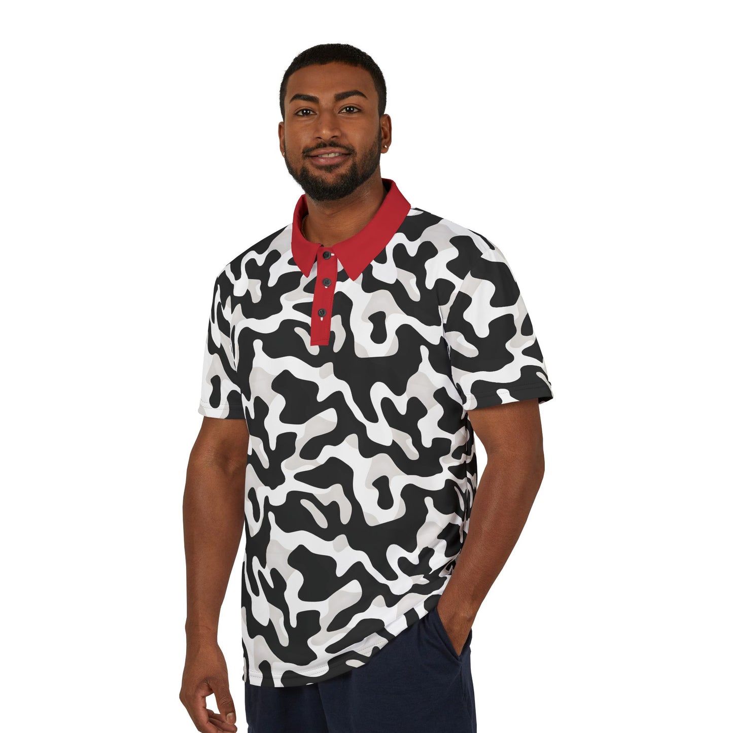 Urban Trendy Camouflage Unisex Polo Shirt | Casual Wear, Gift for Him, Unique Design, Summer Fashion, Stylish Outfits, Gifts for Her and Gifts for Him.
