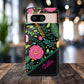 Personalized Floral Fantasy Samsung and Google Pixal Phone Case – Personalized Tough Cases with Colorful Garden Design