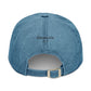 Denim 'ELOHIM, GENESIS 1:1' Hat (Embroidery), Stylish Casual Hat, Gift for Him/Her, Summer Accessory, Trendy Streetwear, Spiritual Fashion.