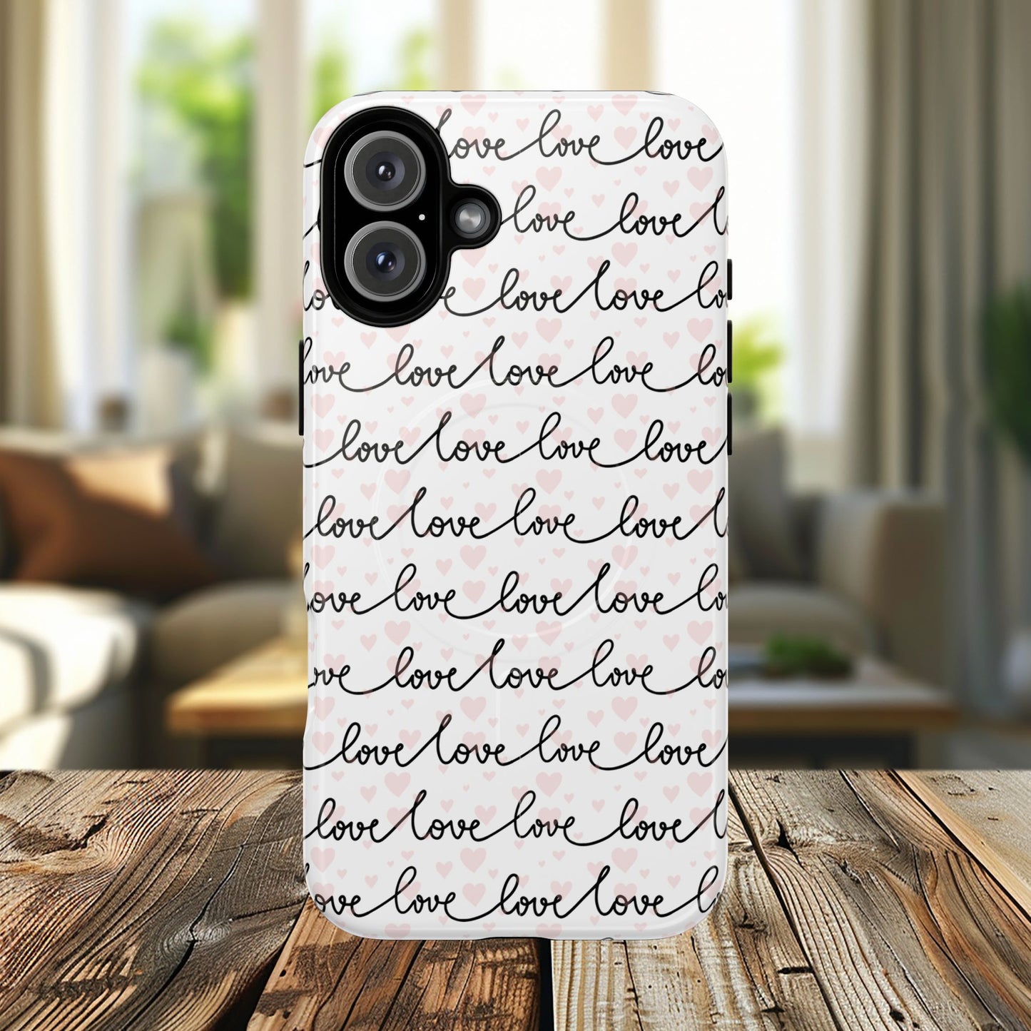 Endless Love Tough iPhone Magnetic Case - Love Design, Gift for Her, Cute iPhone Accessory, Birthday, Anniversary, Valentine's Day