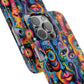 Psychedelic Visions Slim iPhone Case - Vibrant Design for Artistic Souls