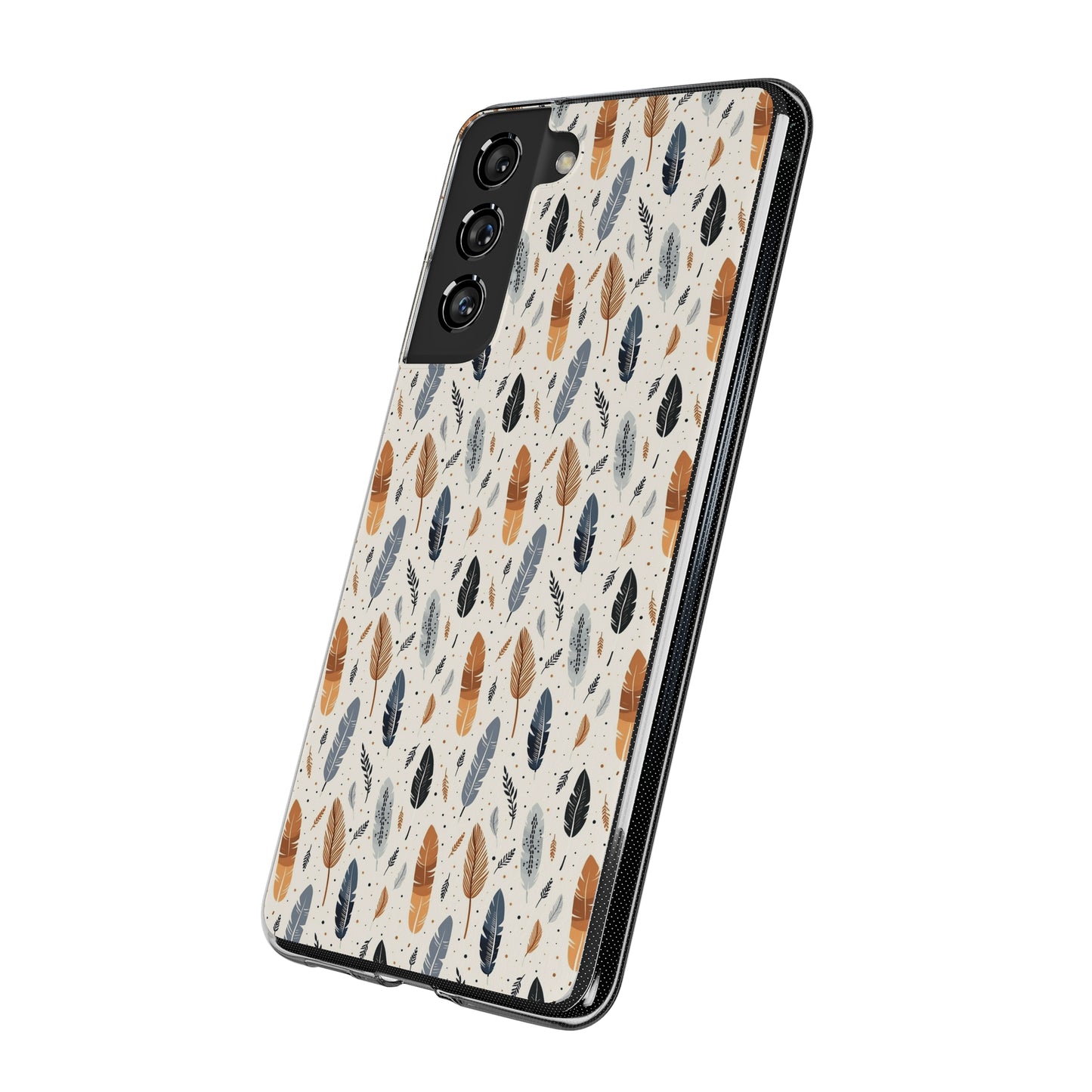 Whispering Feathers Soft iPhone, Google and Samsung Cases