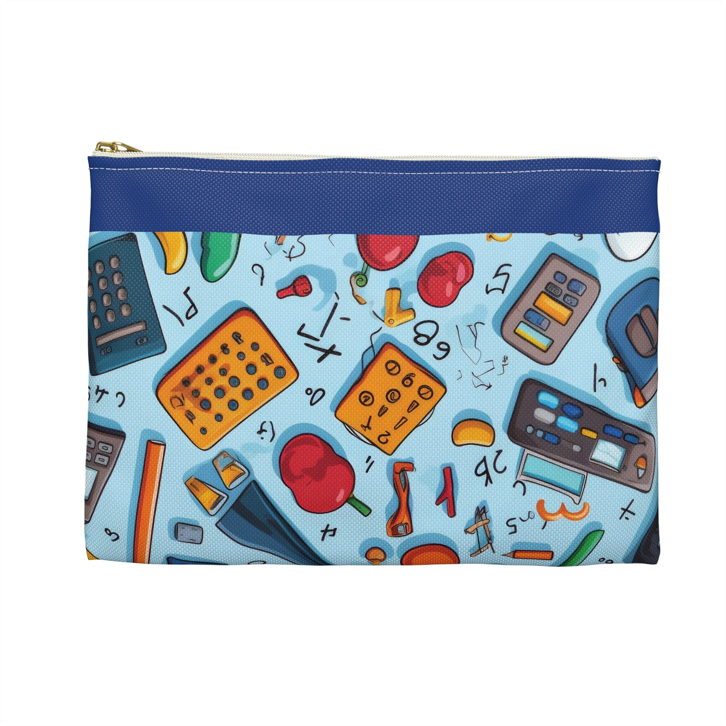 Blue Academic Adventures Accessory Pouch