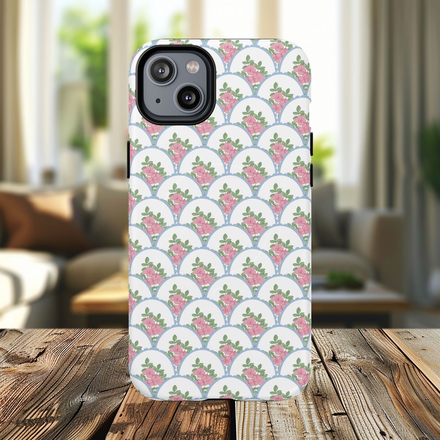 Garden Lace Scallop Tough iPhone Magnetic Cases - Chic iPhone Protection, Cute Mother’s Day Gift, Stylish Tech Accessory, Unique Gift for Her.