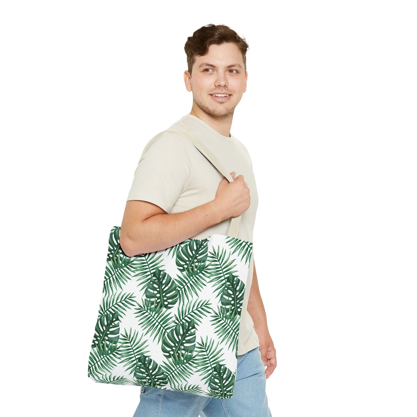 White Tropical Bliss Tote Bag