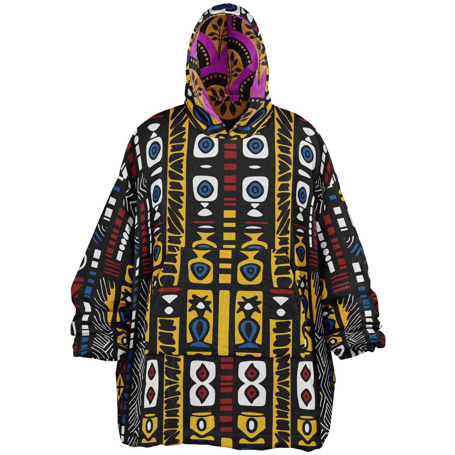 Geometric Harmony Reversible Snug Hoodie - AOP