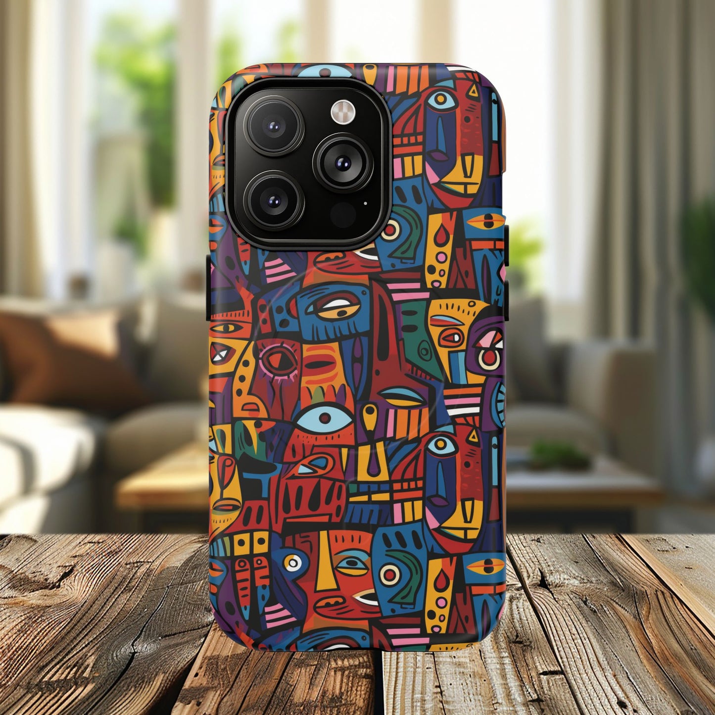 Vibrant Artistic Phone Case | Tough Magnetic Cases | Unique Gift for Art Lovers, Colorful Accessory, iPhone 14, 15, 16, 17 Case.