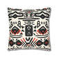 Tribal Harmony Faux Suede Square Pillowcase