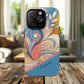Personalized Sunset Garden Whirl Tough iPhone Magnetic Case for iPhone, Artistic Phone Cover, Durable Protection, Gifts for Her, Unique Style
