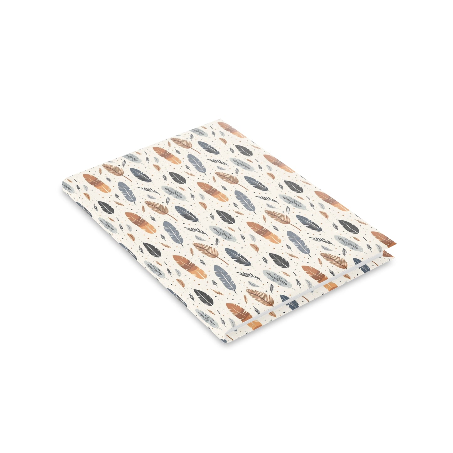 Whispering Feathers Hardcover Notebook with Puffy Covers