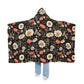 Blossom Elegance: Noir Garden Snuggle Blanket