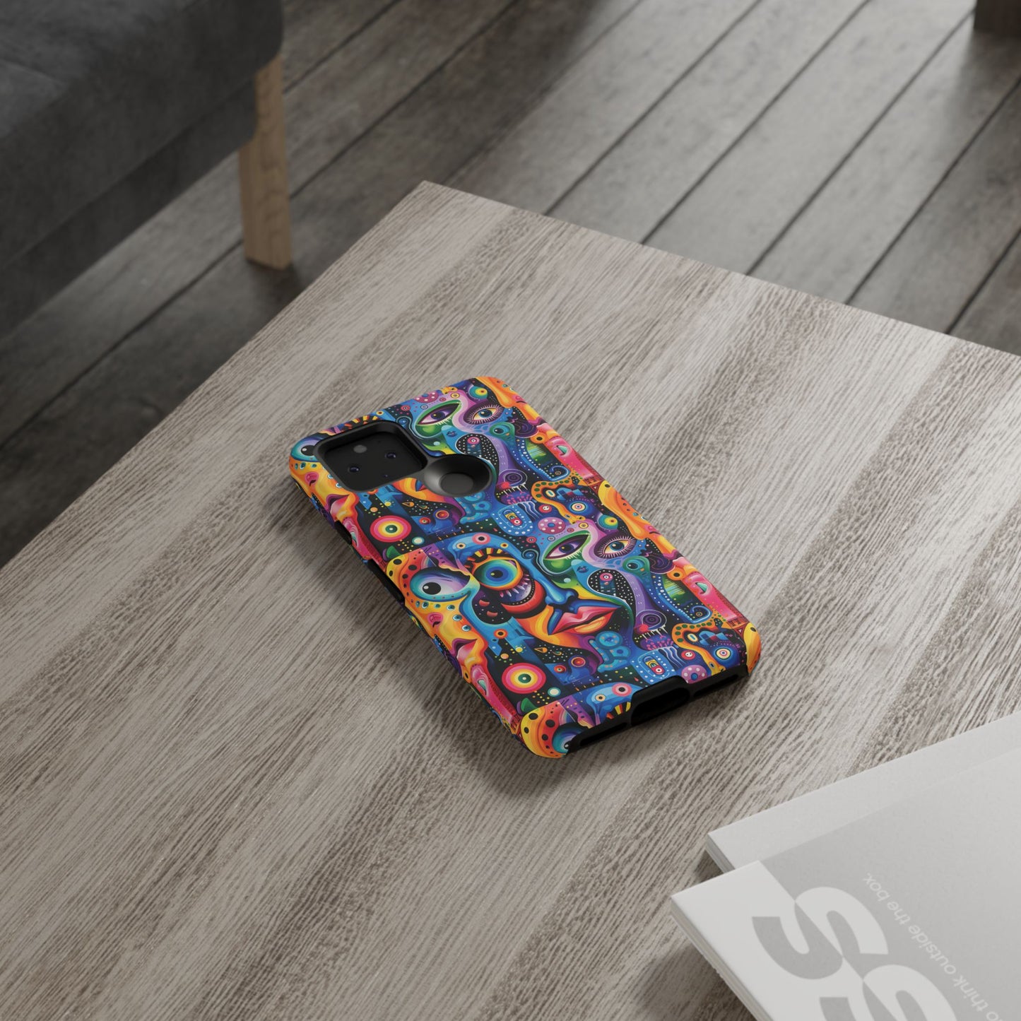 Psychedelic Visions Vibrant Samsung, iPhone and Google Pixel Phone Cases - Colorful Artistic Design