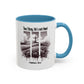 Inspirational Accent Coffee Mug - True Story, He's Not Here (Matthew 28:6) 11oz/ Faith Gift