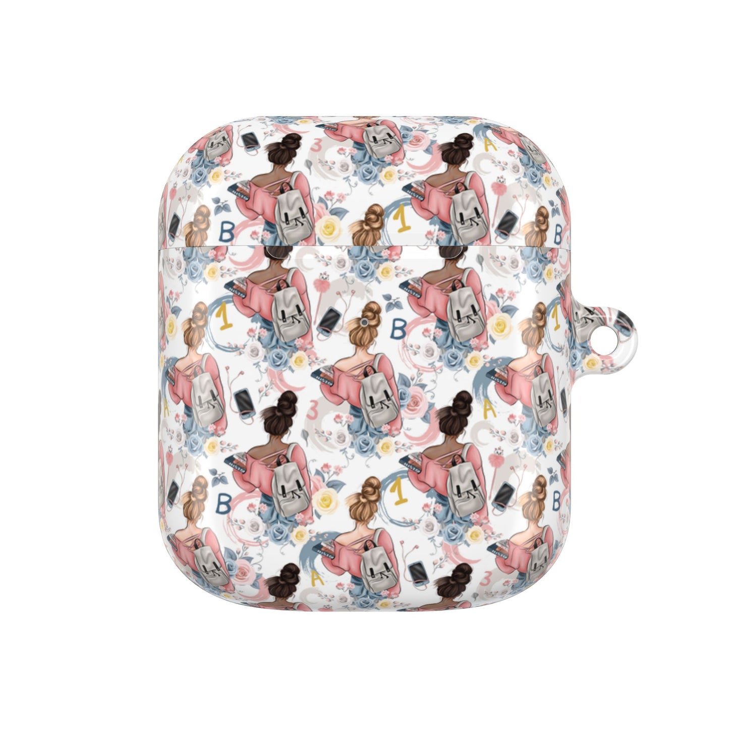 Study Chic AirPod Case Covers with Trendy Illustrations.