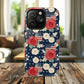Liberty in Bloom Tough iPhone Magnetic Case, Floral Design, Gift for Moms, Gift for Dads,  iPhone Accessories, Patriotic iPhone Accessory.
