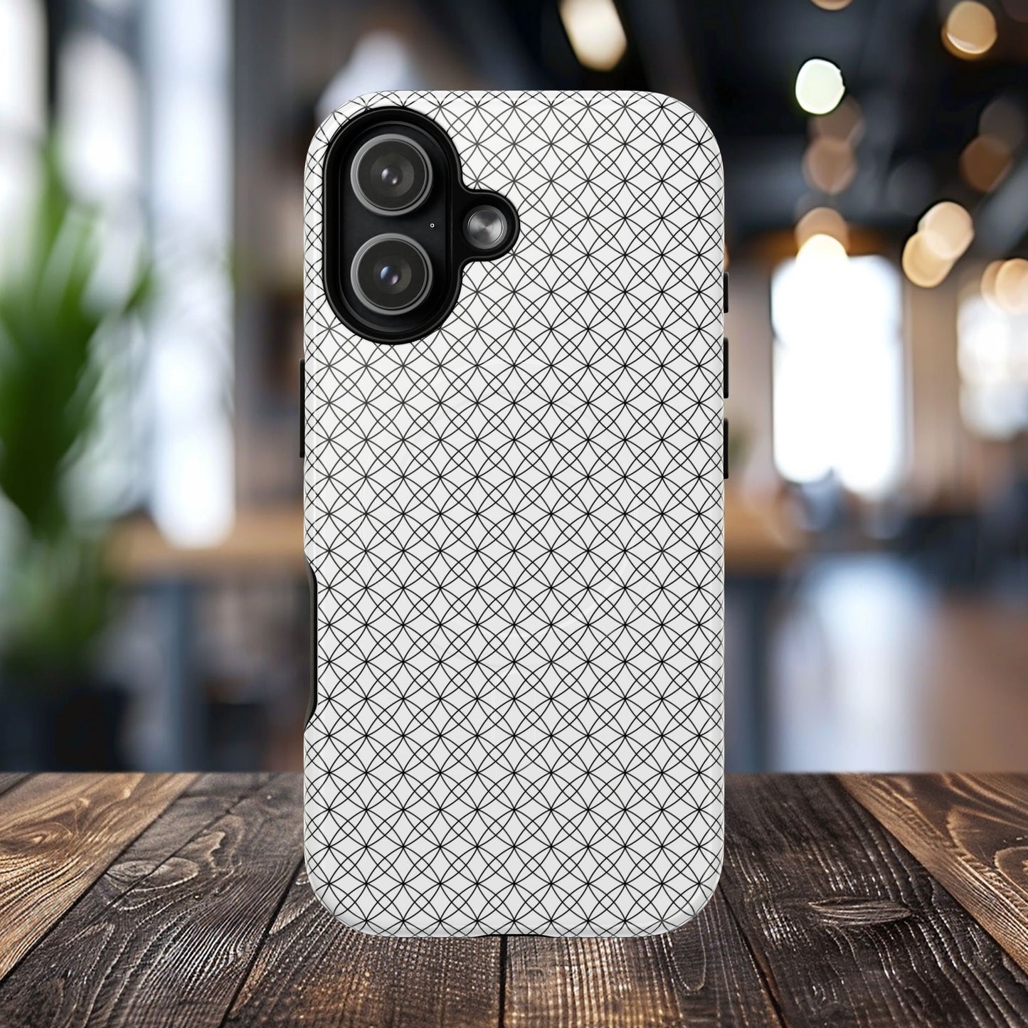 Geometric Phone Case, Stylish Tough Magnetic Cases, Unique Protection, Trendy Gift for Tech Lovers, Modern Mobile Accessory