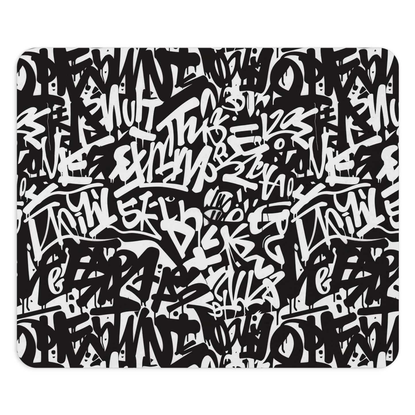 Urban Graffiti Mouse Pad - Stylish Desk Accessory for Creative Spaces