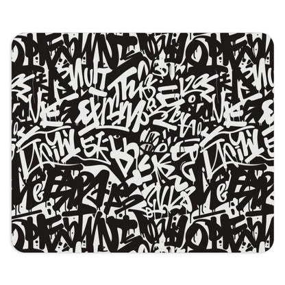 Urban Graffiti Mouse Pad - Stylish Desk Accessory for Creative Spaces